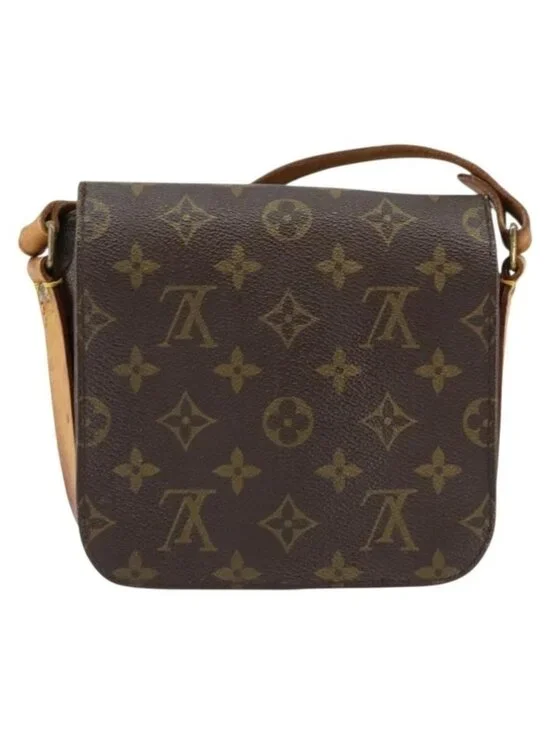 Authentic LOUIS VUITTON Monogram Cartouchiere PM Shoulder Bag M51254 LV - Picture 9 of 16